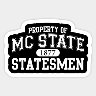 Property of MC State Sticker